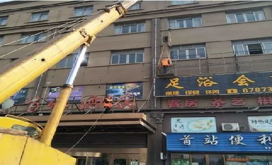 恩施安装较高的门店招牌有什么好的方法？
